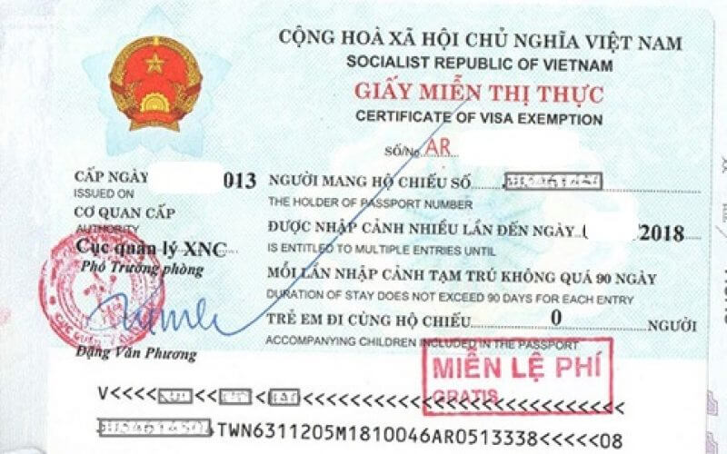 Is Indonesia in Vietnam Visa Exemption list 
