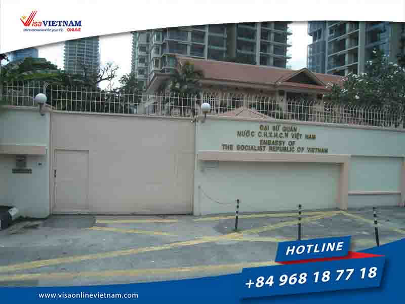 What is the address of Vietnam embassy in Malaysia?