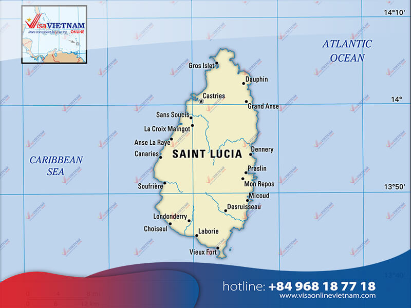How should foreigners do to get Vietnam visa from Saint Lucia?